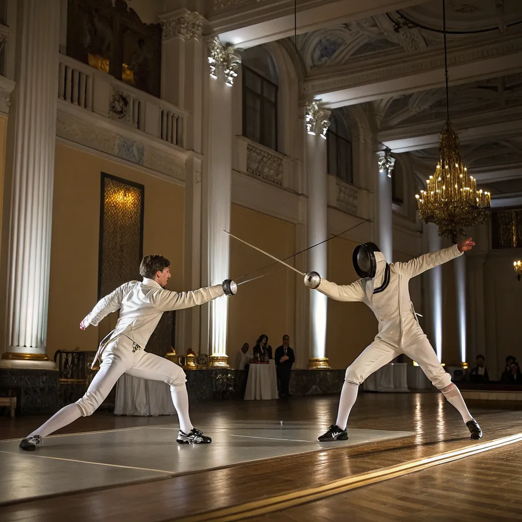 An elegant fencing match at KALVYRON